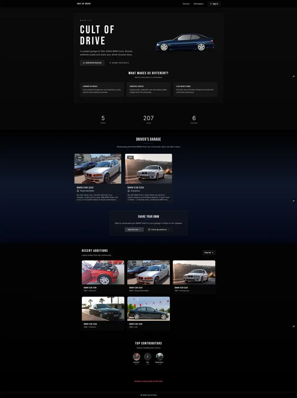 Cult of Drive home page